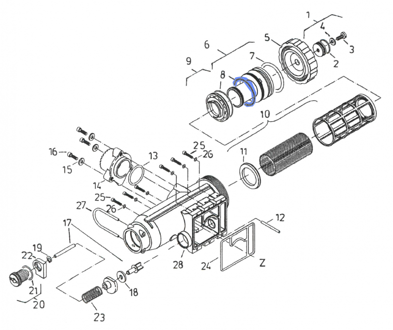 Rau O-Ring 47512 for Filter unit Telemat-Controller