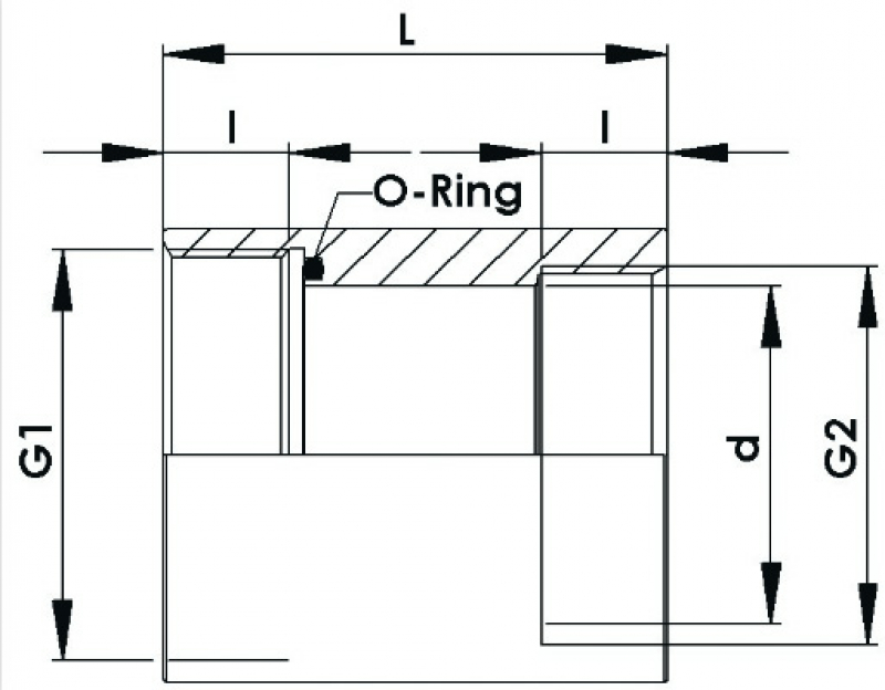 RAU Adapter BSP-thread for 5-way ball valve