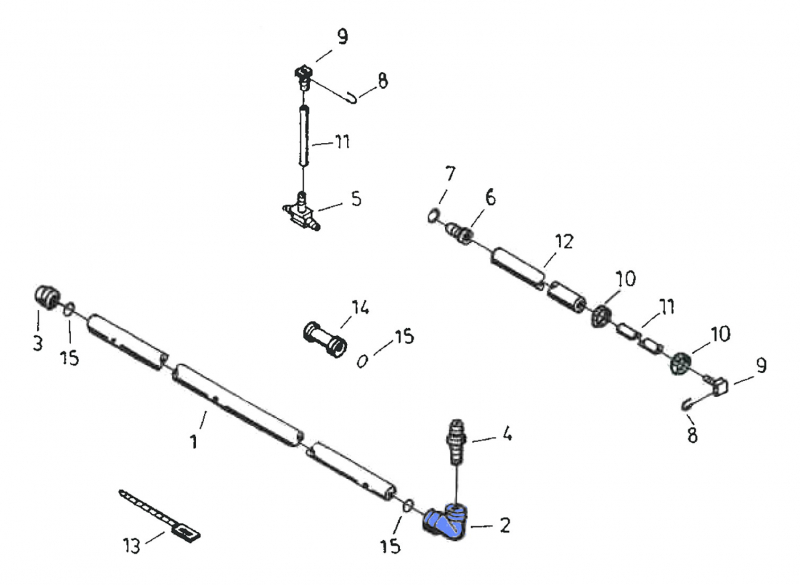 Rau angle connector 56139 for field sprayer tubes
