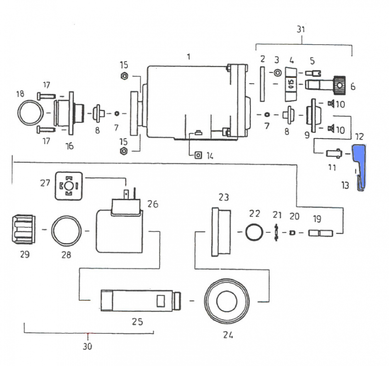 Rau Tilt Lever RG00043449