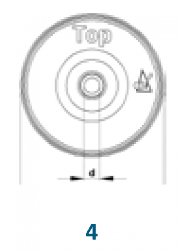 Accumulator membrane 02709 for RAU pump MB128-2