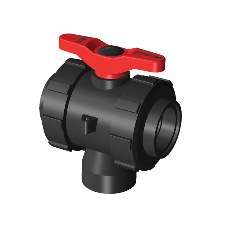 SAFI Ball Valve 3-way Serie 2003 with thread