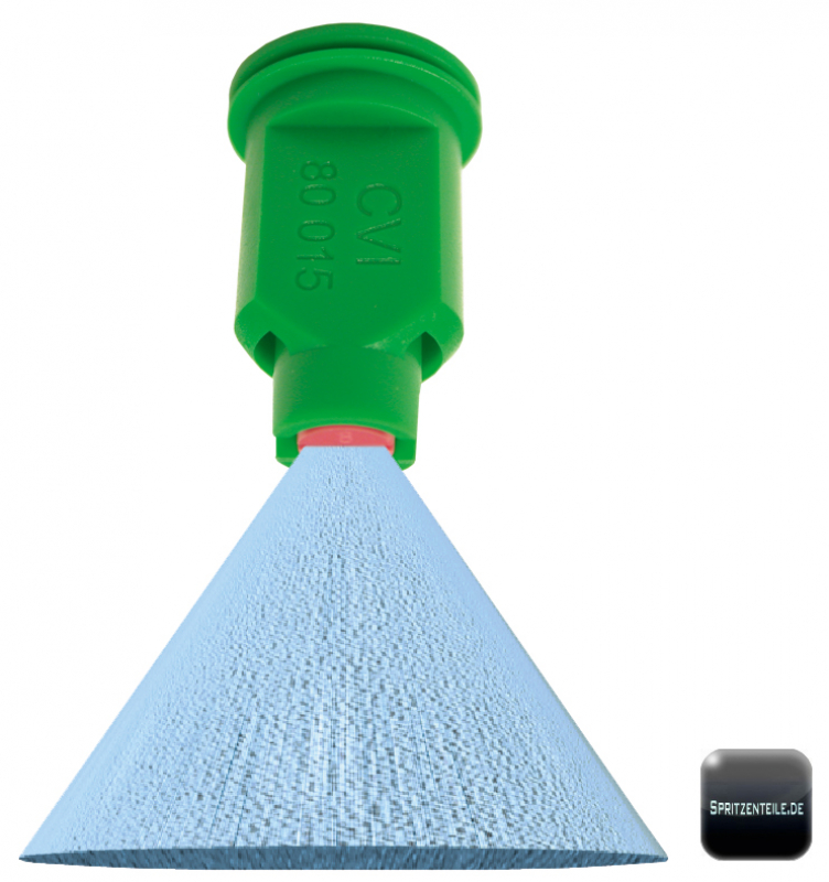 Albuz CVI 80° ceramic Injector flat jet nozzle – spraying pattern