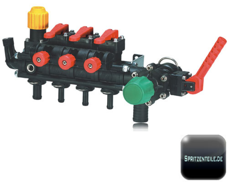 Example valve with 3 Boom Sections