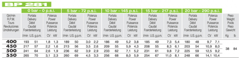 Comet Piston diaphragm pump BP 281 - 20 bar