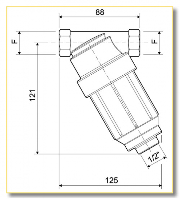Arag High pressure filter made of brass