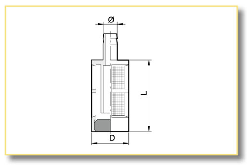 Arag Suction filter for detergent with counter weight