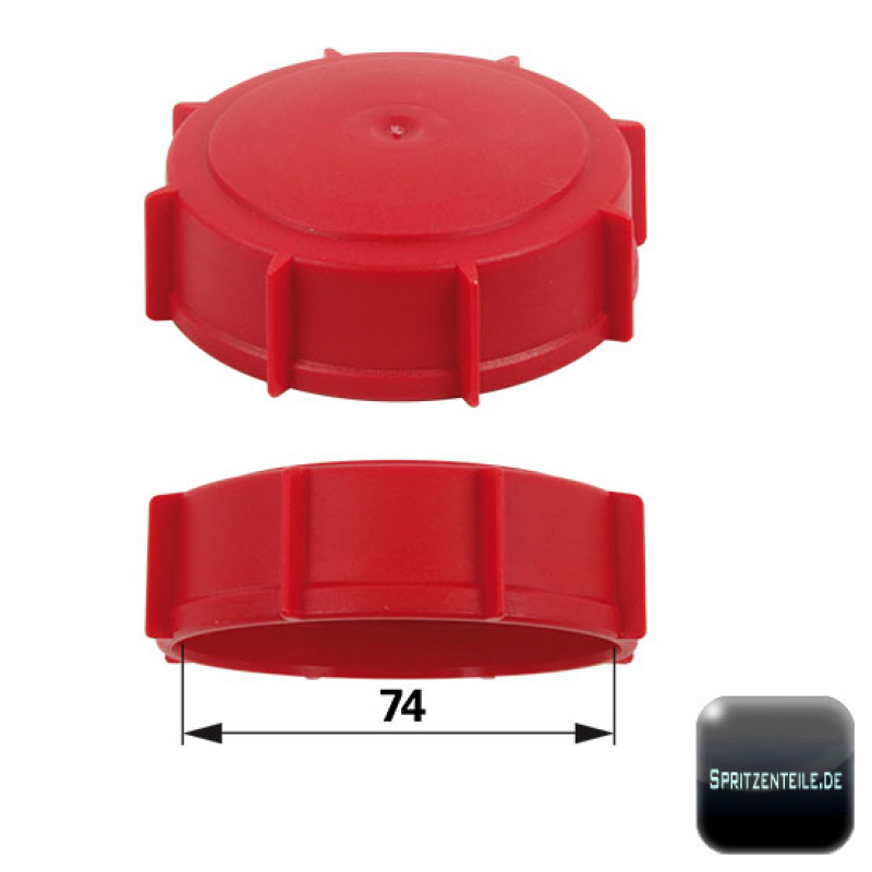 Hardi container screw lid closed with ø 74 mm