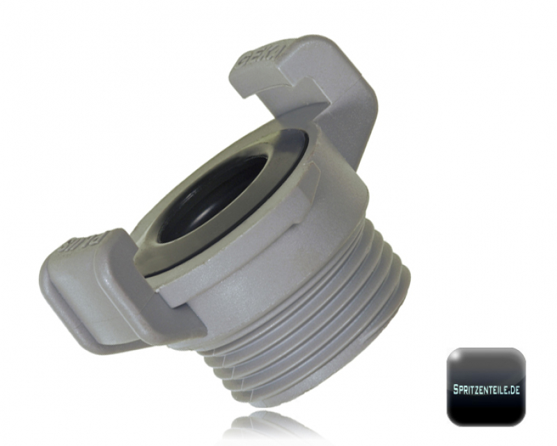 Geka Fast Coupling with male thread PVC