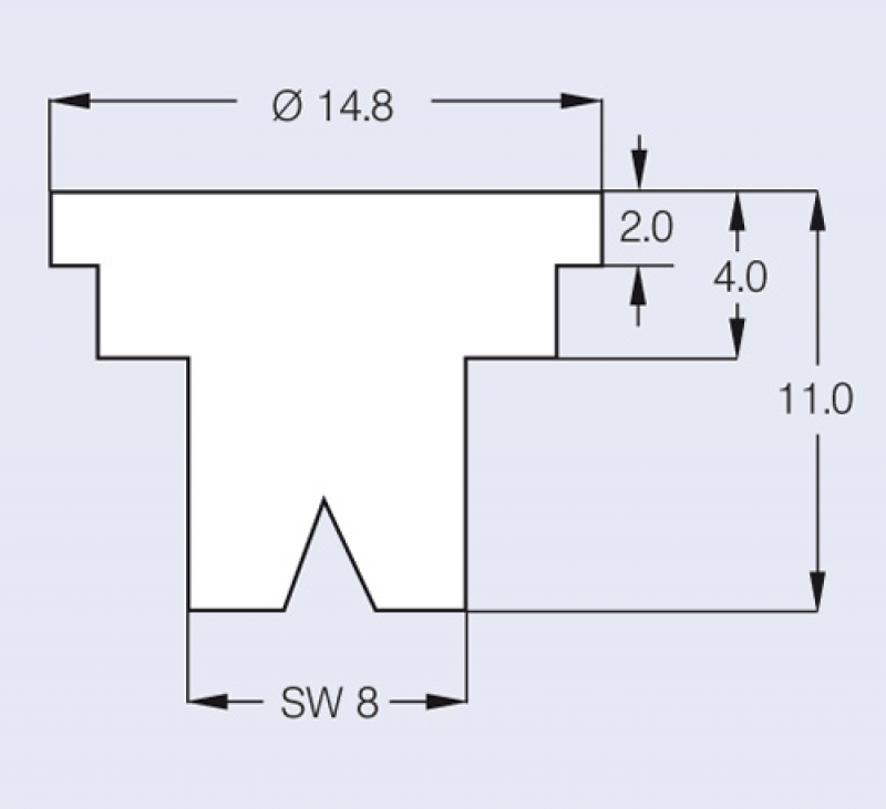Lechler Flat jet nozzle ST 110° brass