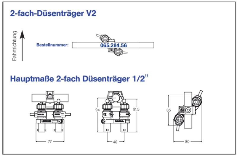 Lechler Varioselect II 2fach Düsenträger