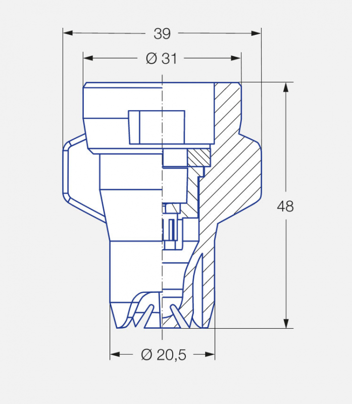 Lechler Twin flat spray nozzle XDT