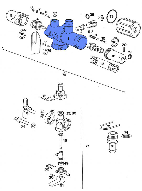 RAU controller body A complete RG00013951