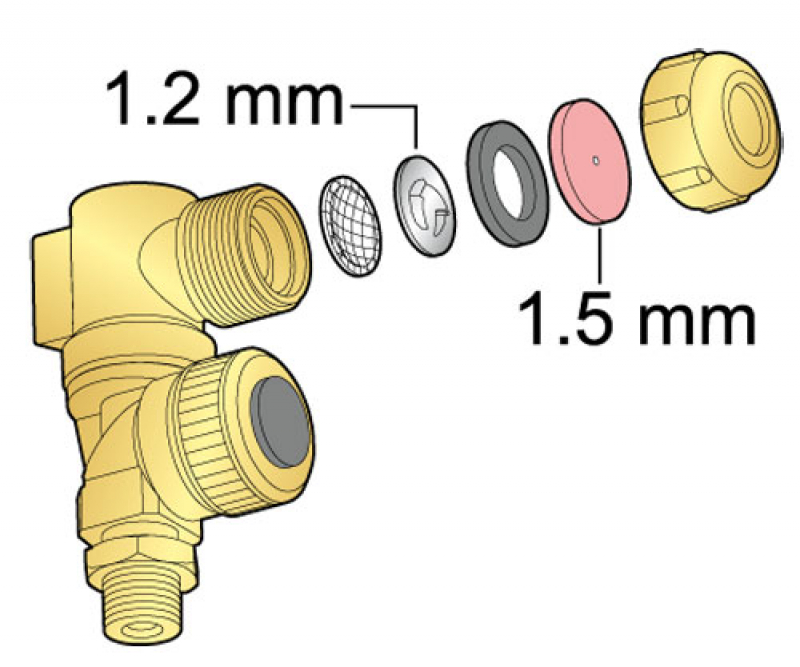 Arag Düsenhalter für Sprühgeräte – Aufbau-Schema