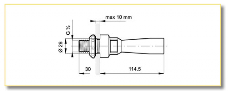 Arag stainless budging nozzle