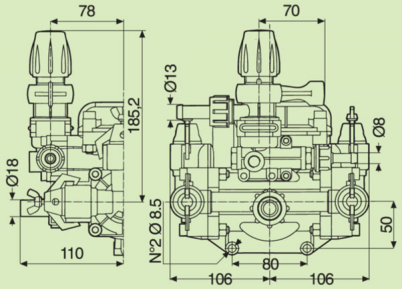 Comet motor pump 20/20