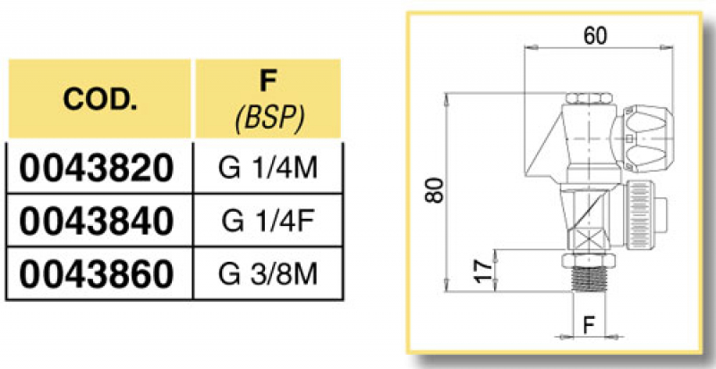 Arag Brass Nozzle Holder with diaphragm check valve