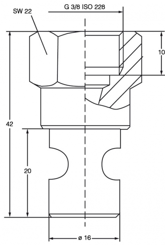 Lechler Injektorrührdüse G 3/8"